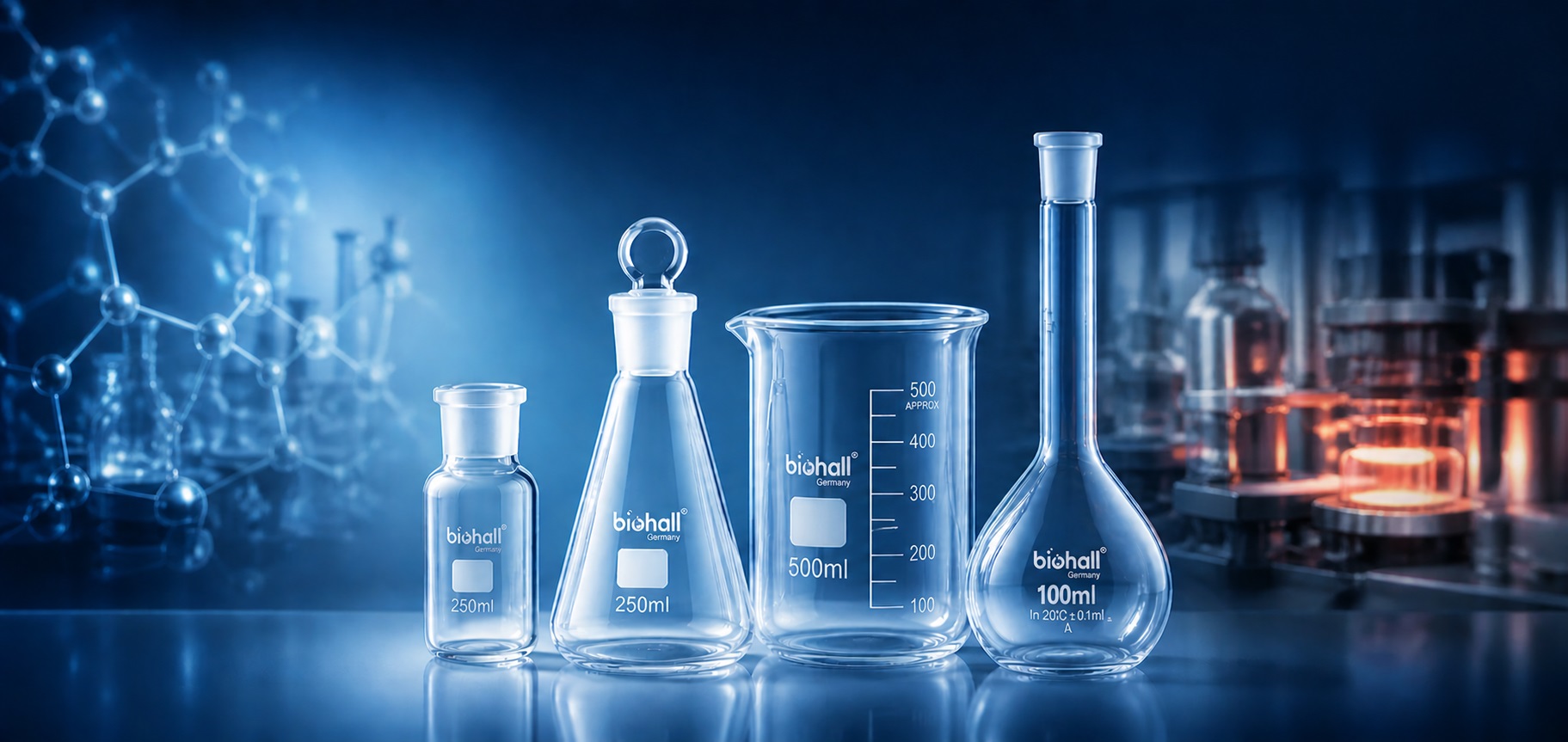 Biohall laboratory glassware