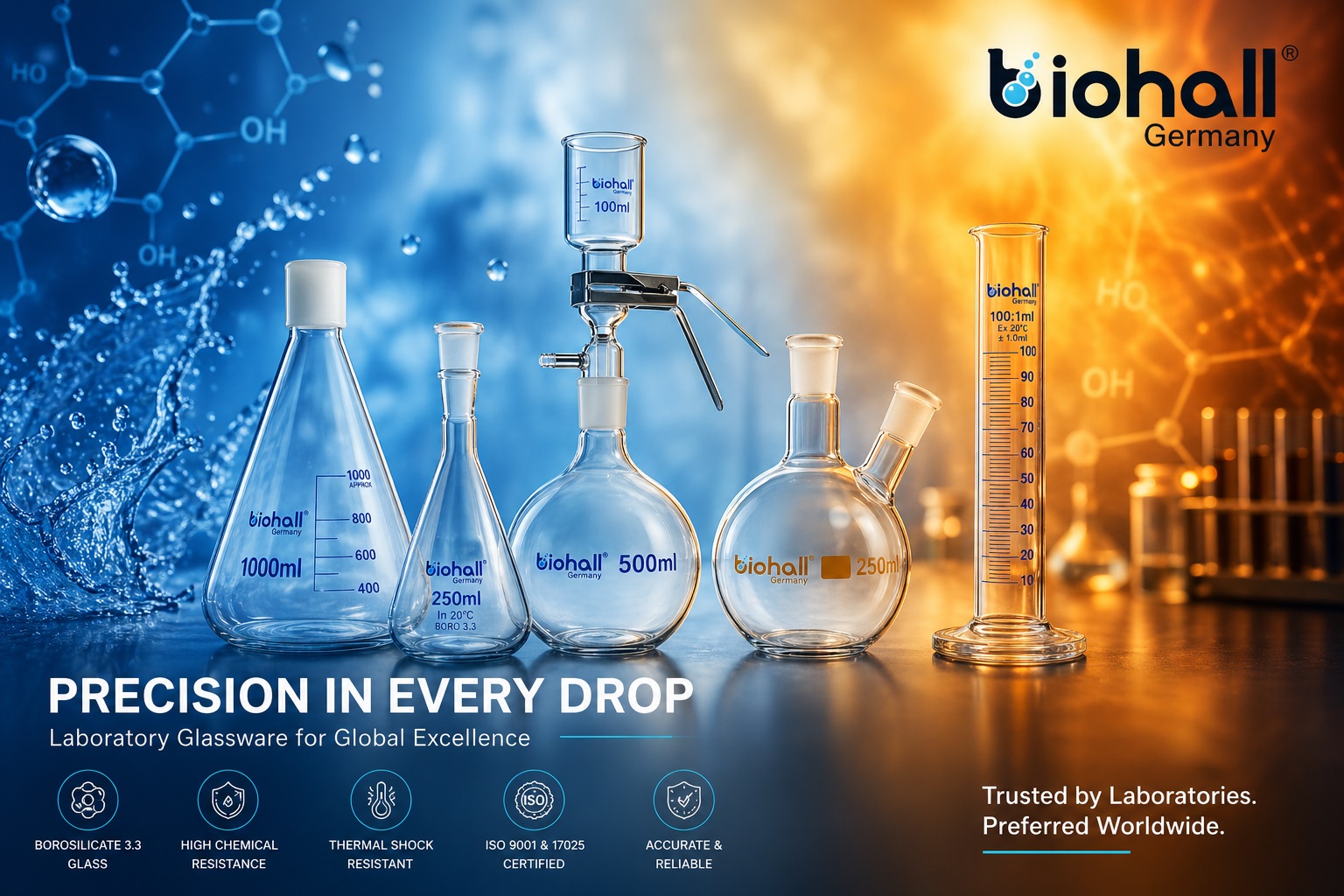 Biohall Laboratory Glassware
