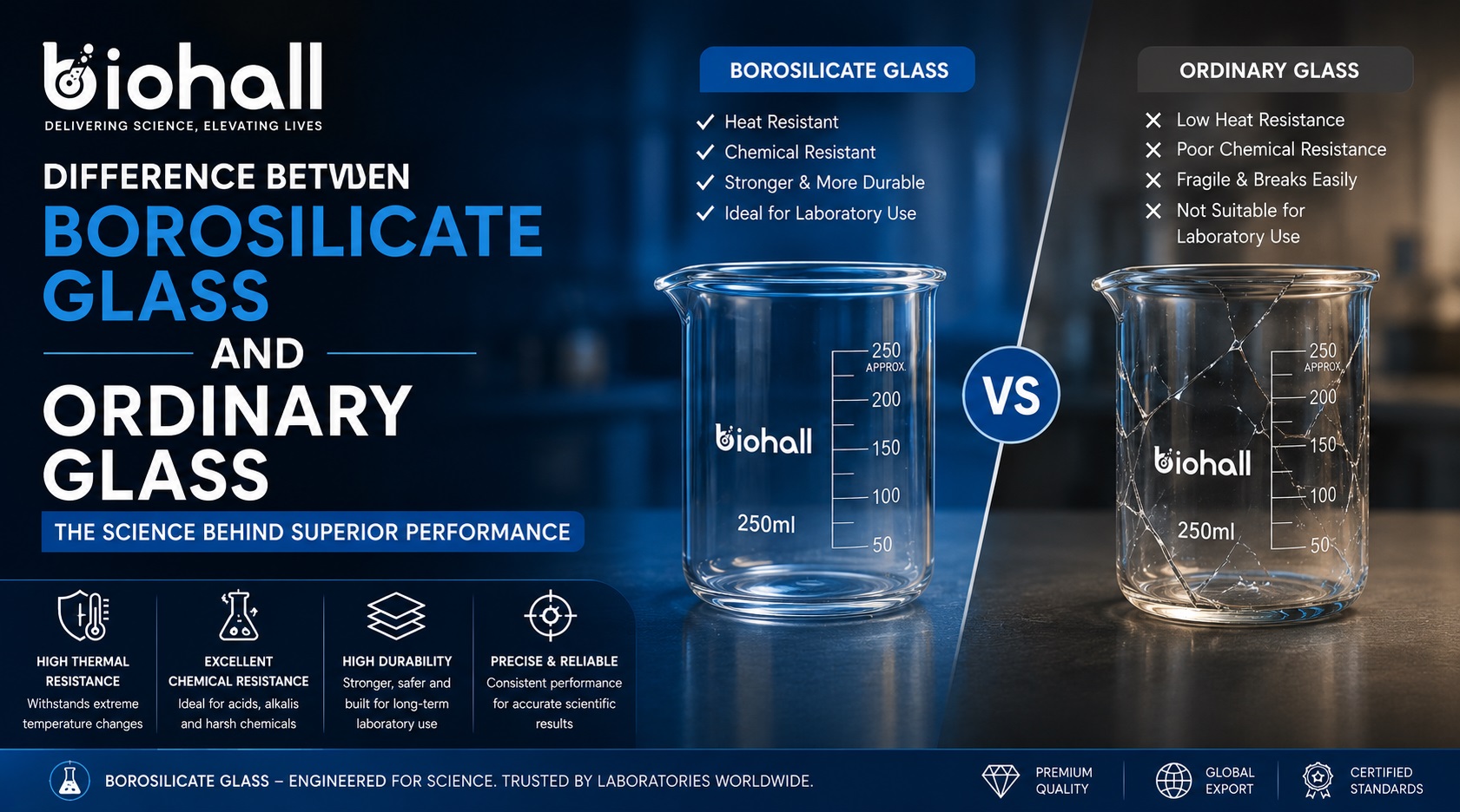 Borosilicate Glass and Ordinary Glass