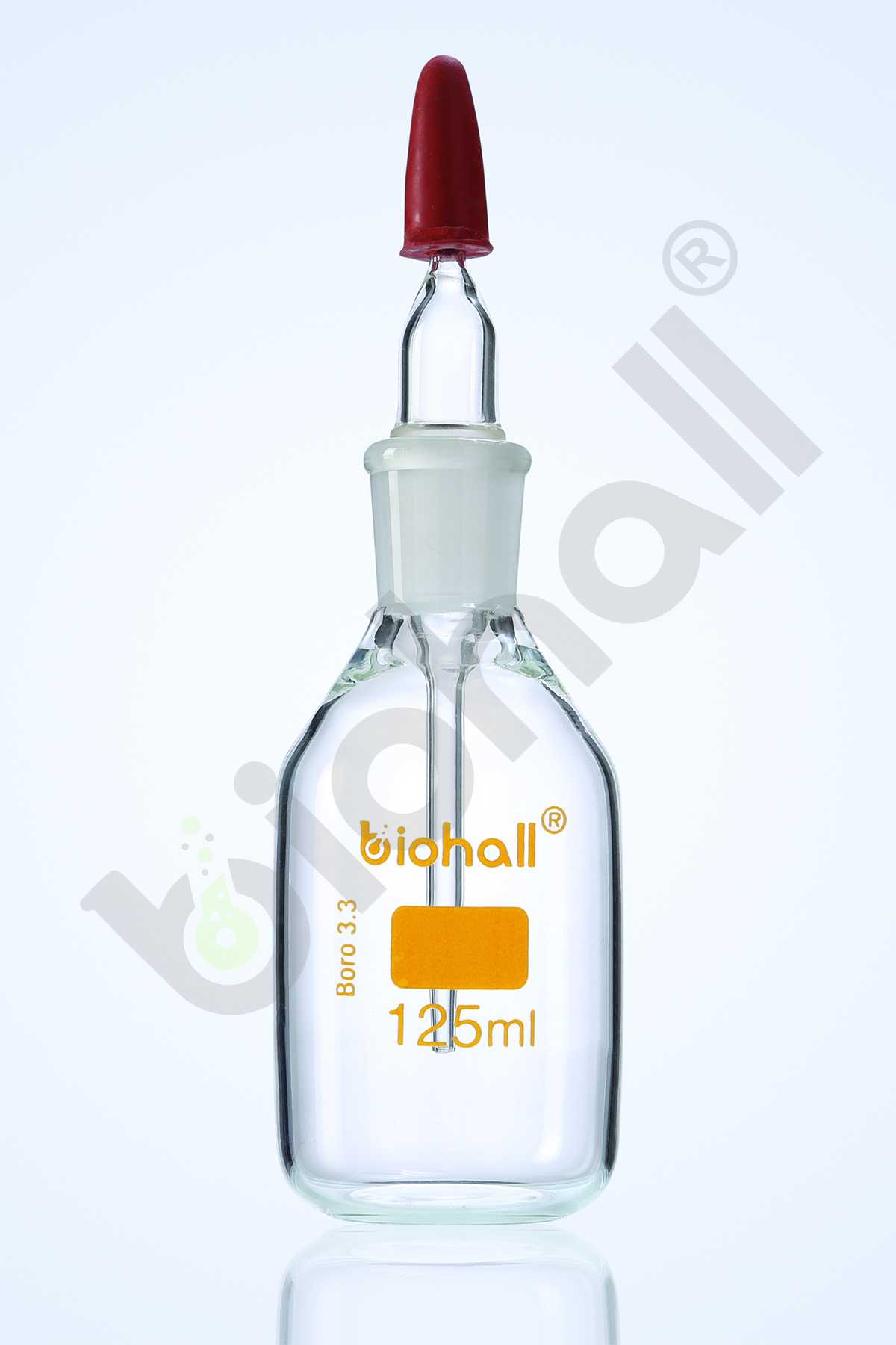 Dropping Bottles, Clear, with Rubber Teat