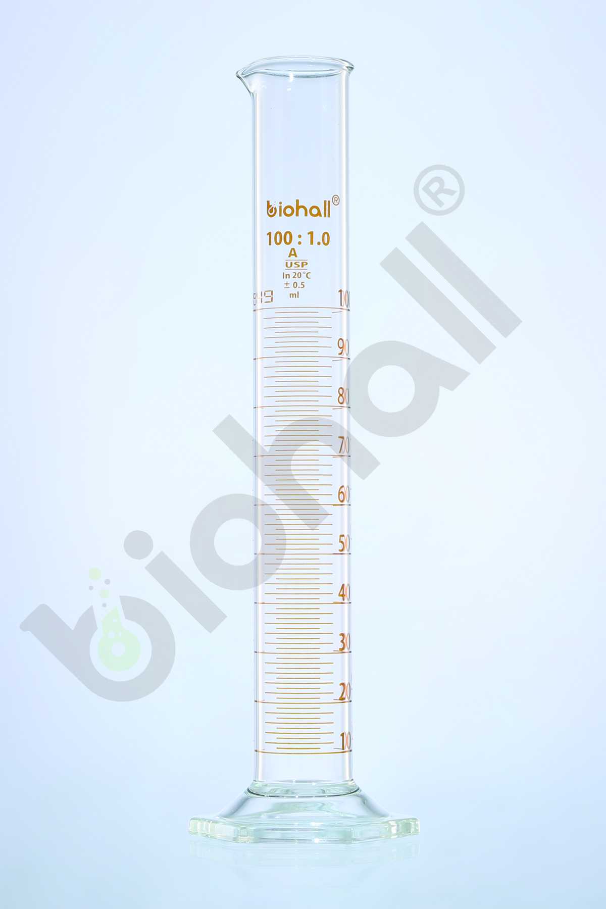 Measuring Cylinder Graduated Hexagonal Base - USP Standard