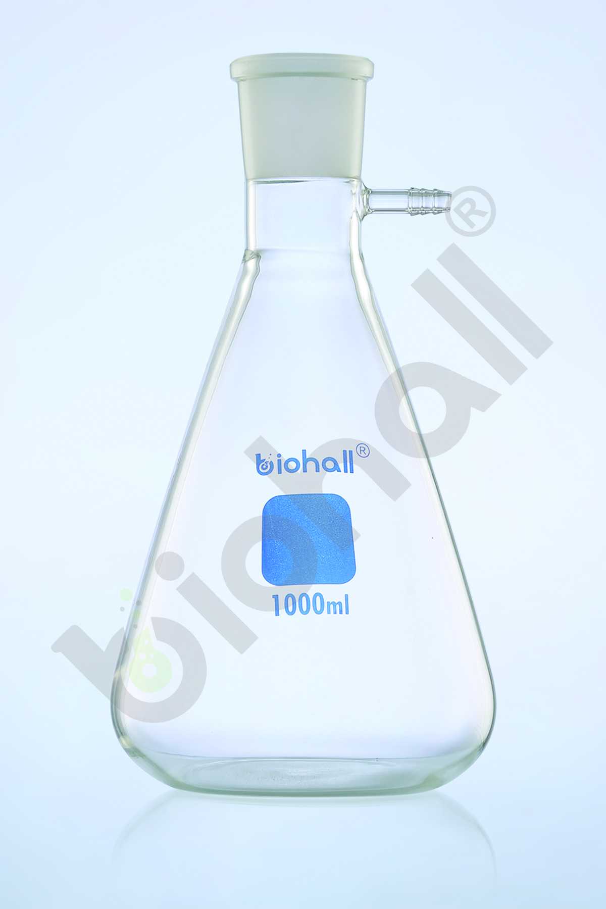 Flask, Plain Side Arm And Ground Socket