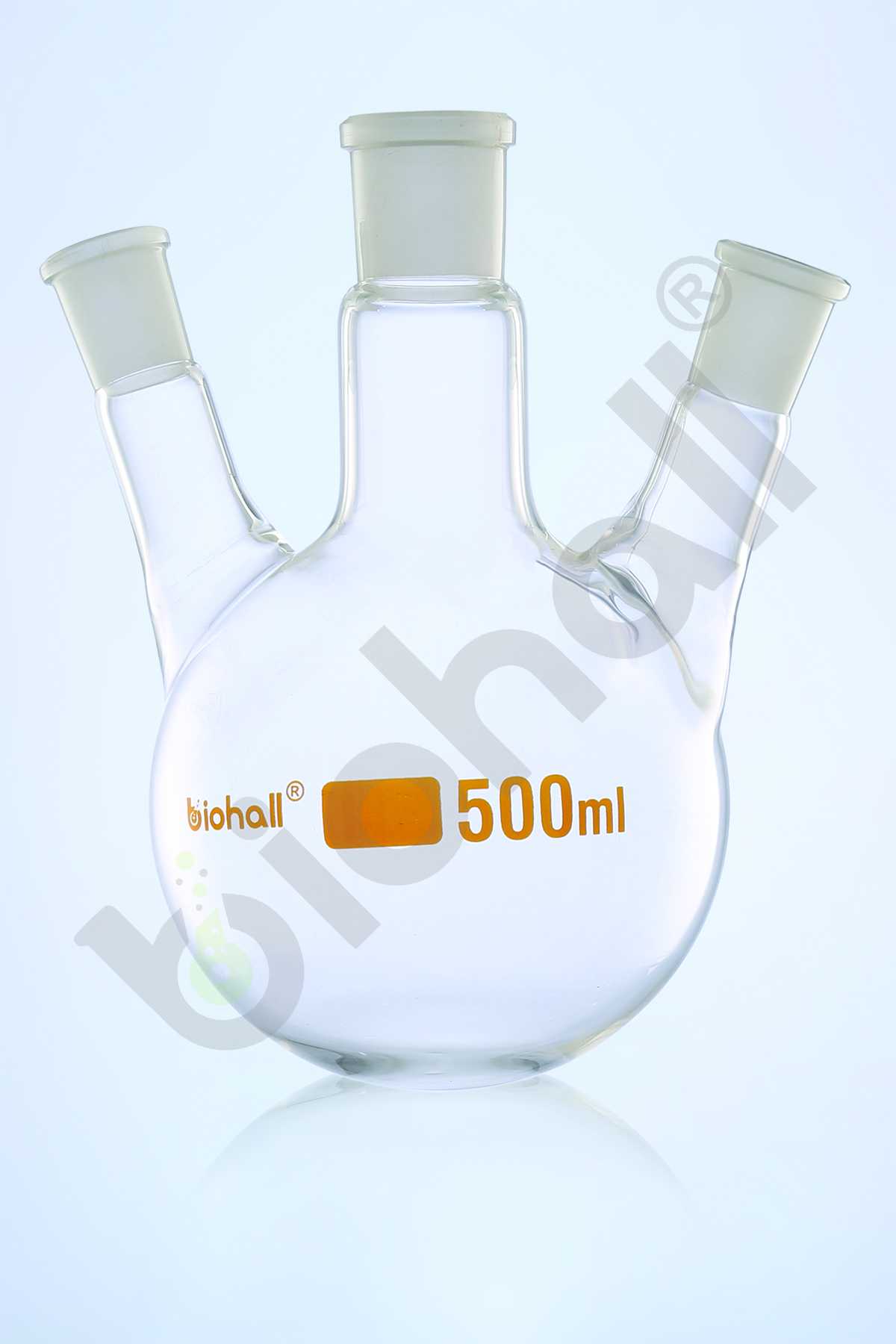 Round Bottom Flasks, 3 Necks Angular, ISO & USP Standard