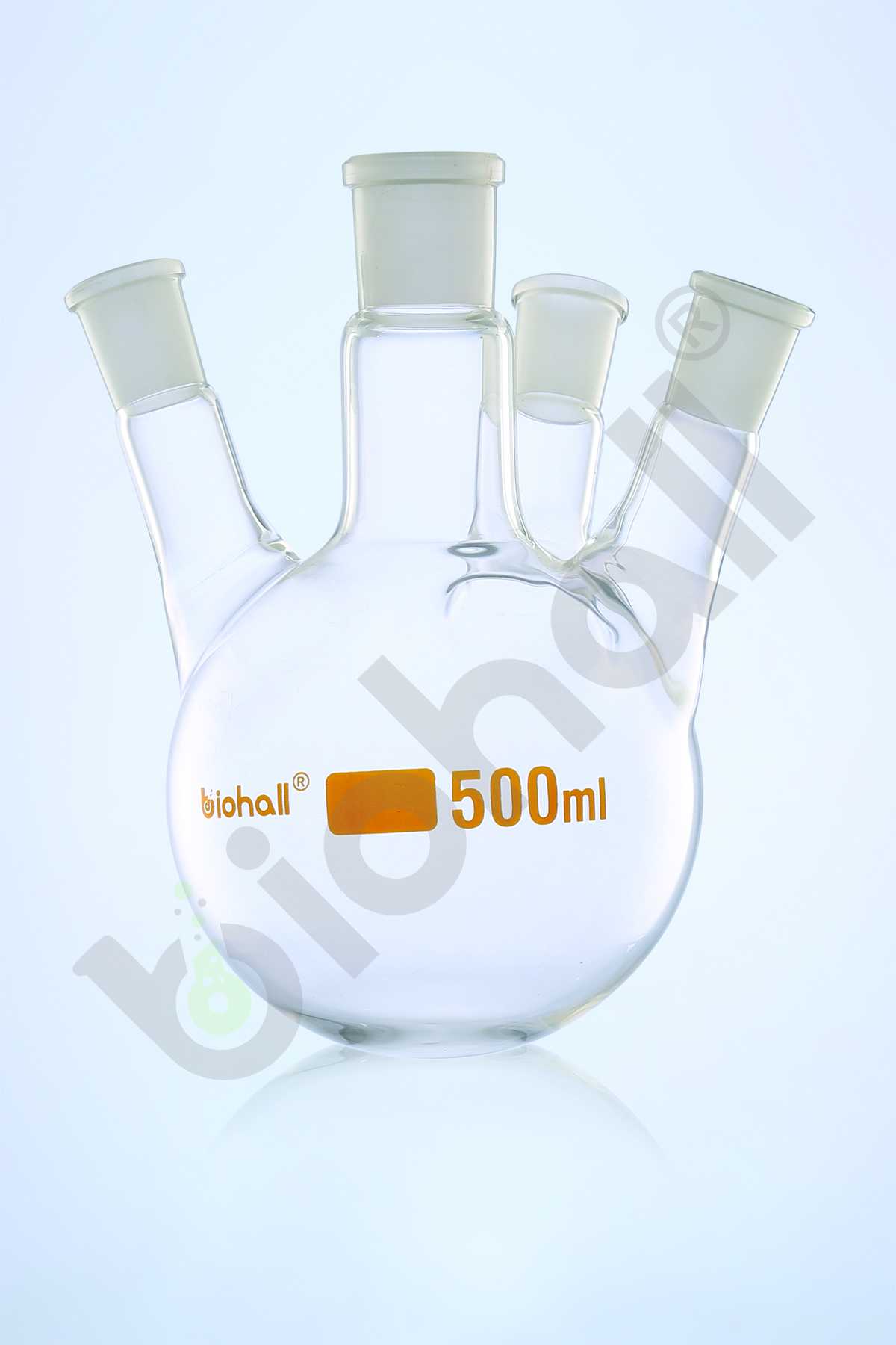 Flasks, Round Bottom, 4 Necks Parallel, DIN & USP