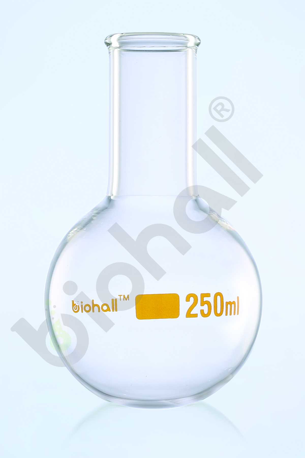 Flask, Round Bottom, Narrow Neck, ISO