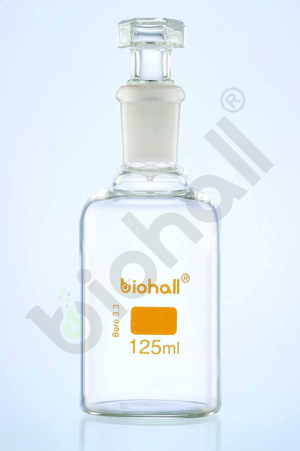 Bottles, Reagent Clear Narrow Neck with Head Stopper